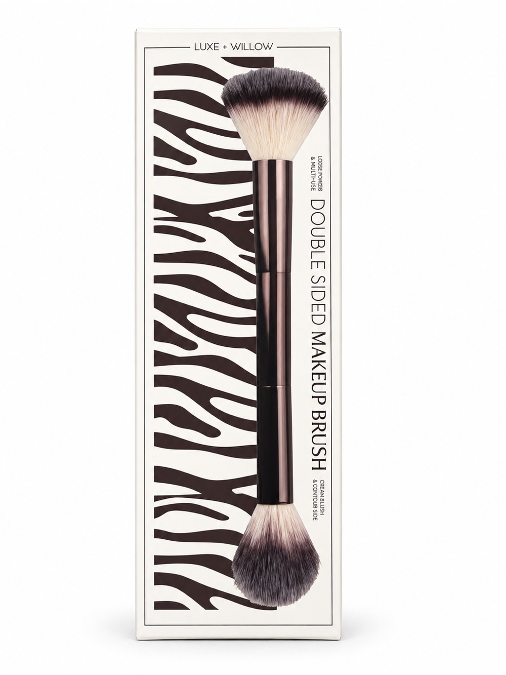 Double-Sided Makeup Brush — Black Brush